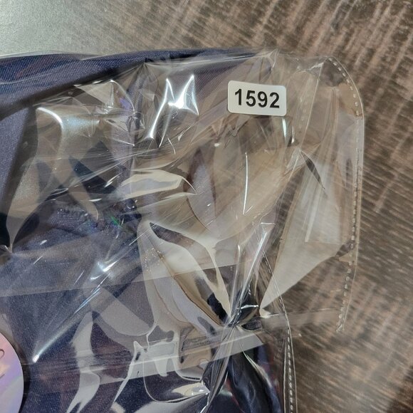 J.Crew Womens 8 Navy Halter‎ One Piece Swimsuit Ruched Front Style B6757 Made in - Picture 8 of 9